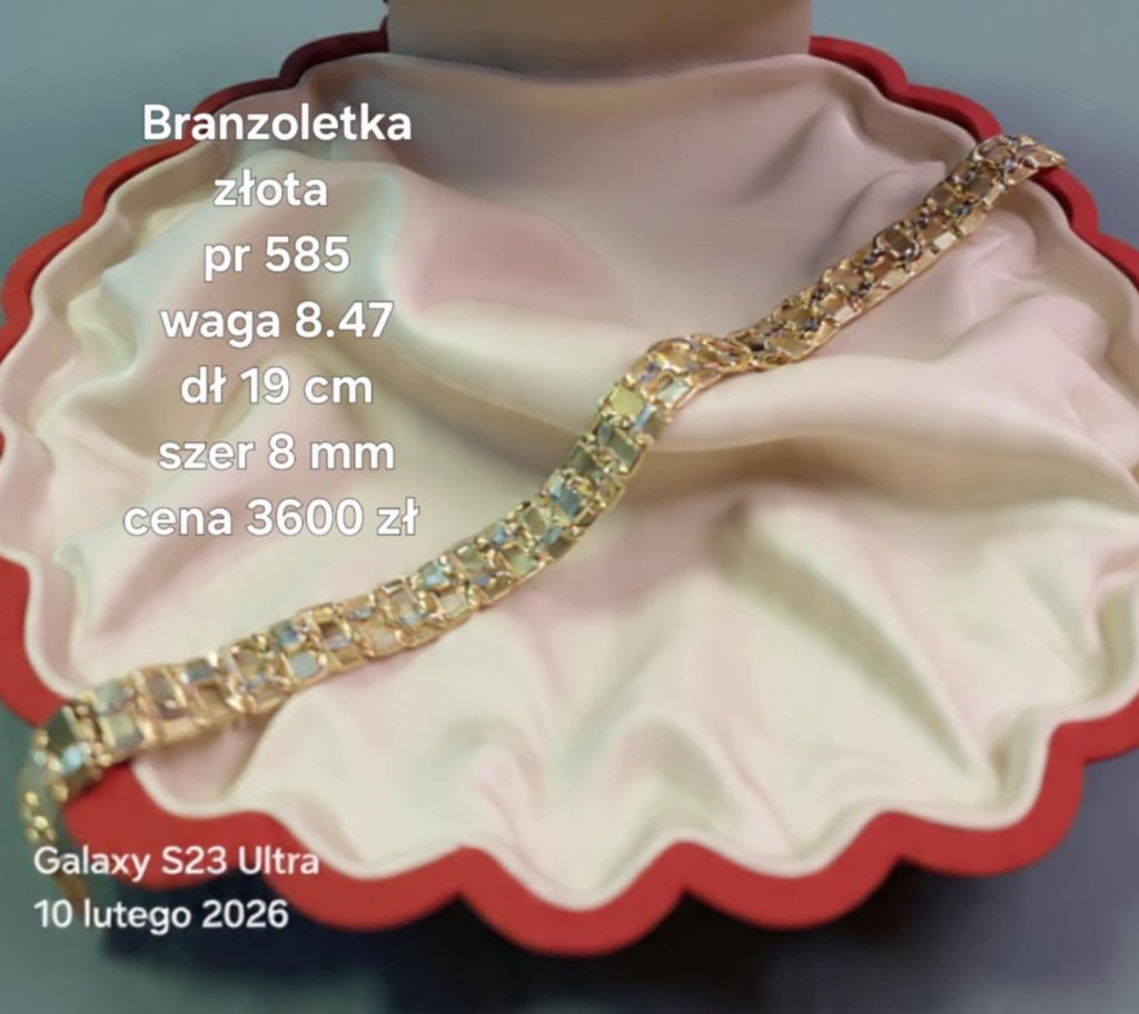 Złota bransoletka 