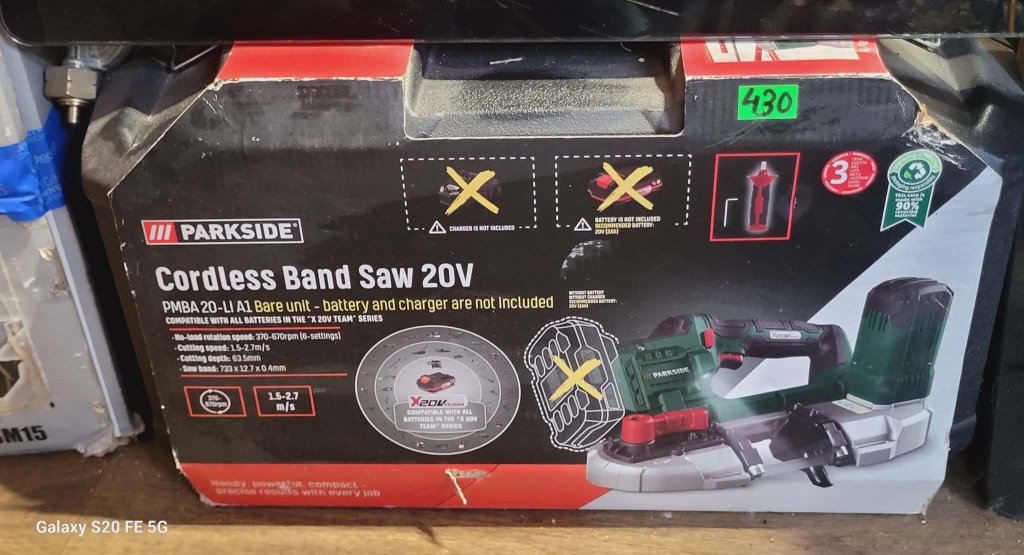 Akumulatorowa piła taśmowa Parkside pmba 20-li A1
