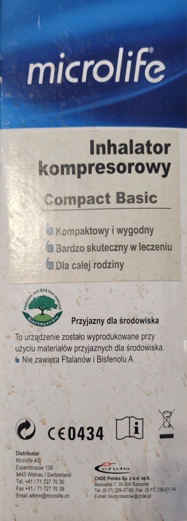 Microlife ingalator kompresorowy