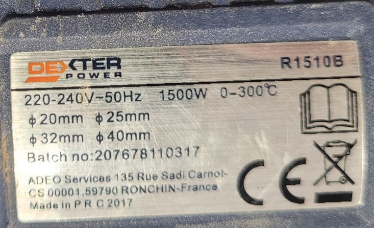 Zgrzewarka do rur PP Dexter