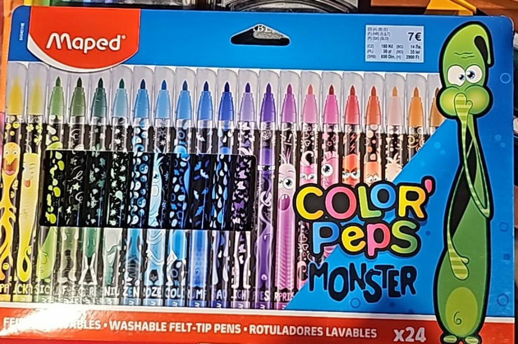 Flamastry color peps monster